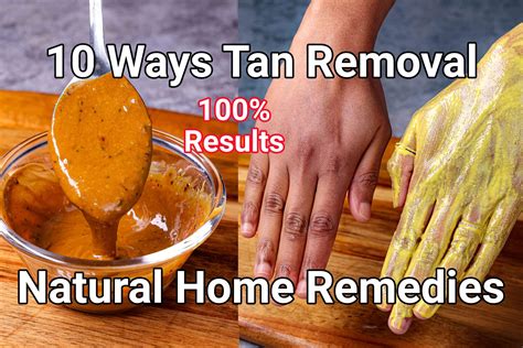 how to remove tanning at home.